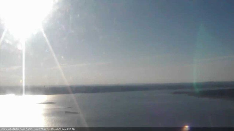 Lake Travis webcam, March 8, 2022 4:45 PM CT