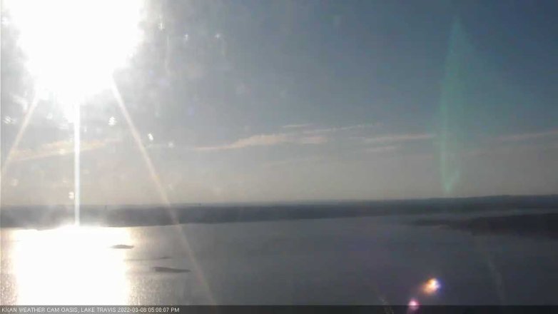 Lake Travis webcam, March 8, 2022 5:00 PM CT