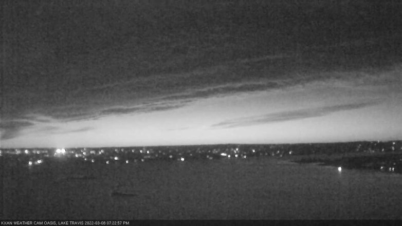 Lake Travis webcam, March 8, 2022 7:25 PM CT