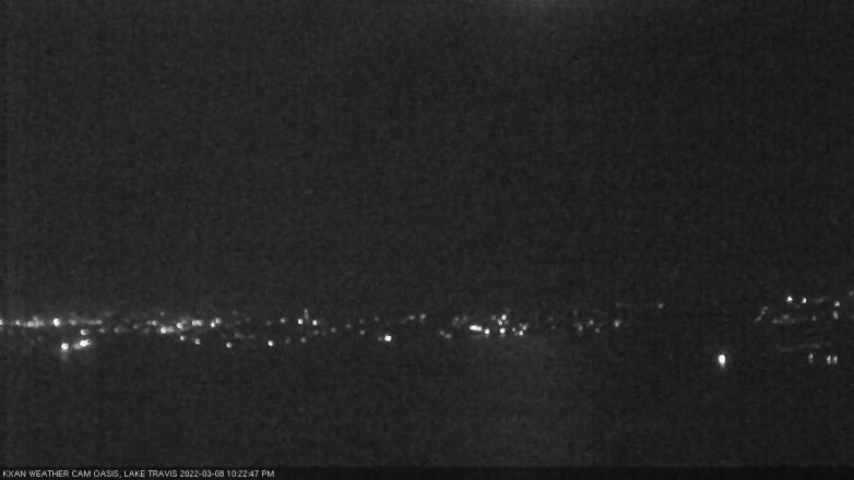 Lake Travis webcam, March 8, 2022 10:25 PM CT