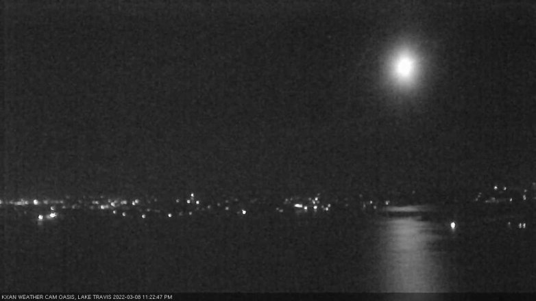 Lake Travis webcam, March 8, 2022 11:25 PM CT