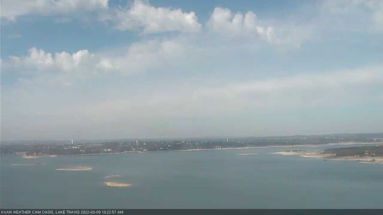 Lake Travis webcam, March 9, 2022 10:25 AM CT
