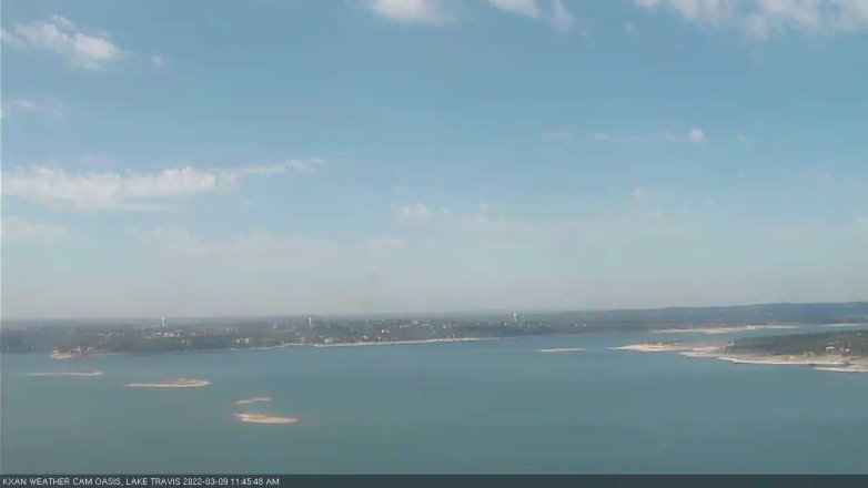 Lake Travis webcam, March 9, 2022 11:45 AM CT