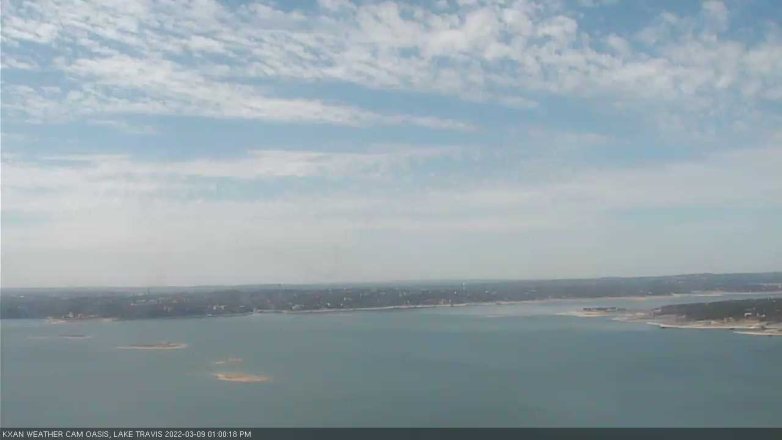 Lake Travis webcam, March 9, 2022 1:00 PM CT
