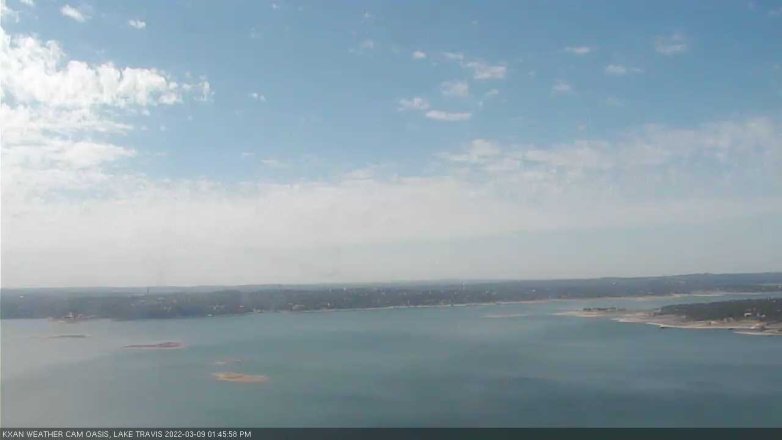 Lake Travis webcam, March 9, 2022 1:45 PM CT
