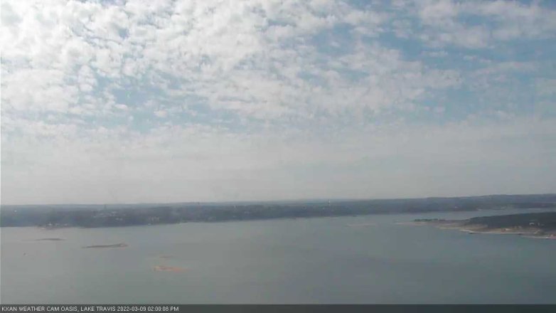 Lake Travis webcam, March 9, 2022 2:00 PM CT