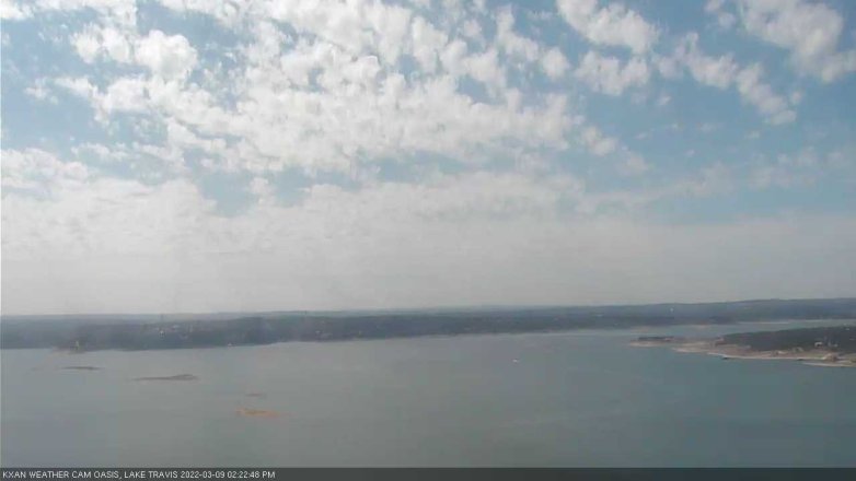 Lake Travis webcam, March 9, 2022 2:25 PM CT