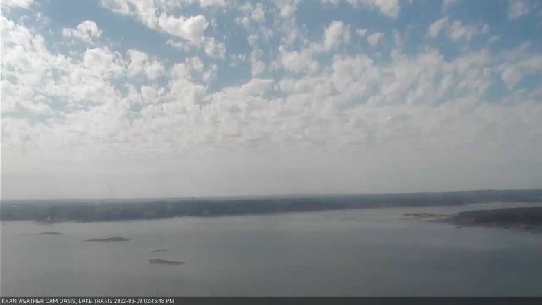 Lake Travis webcam, March 9, 2022 2:45 PM CT
