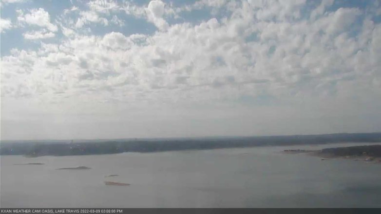 Lake Travis webcam, March 9, 2022 3:00 PM CT