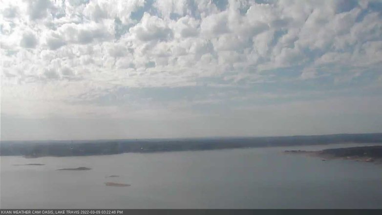 Lake Travis webcam, March 9, 2022 3:25 PM CT