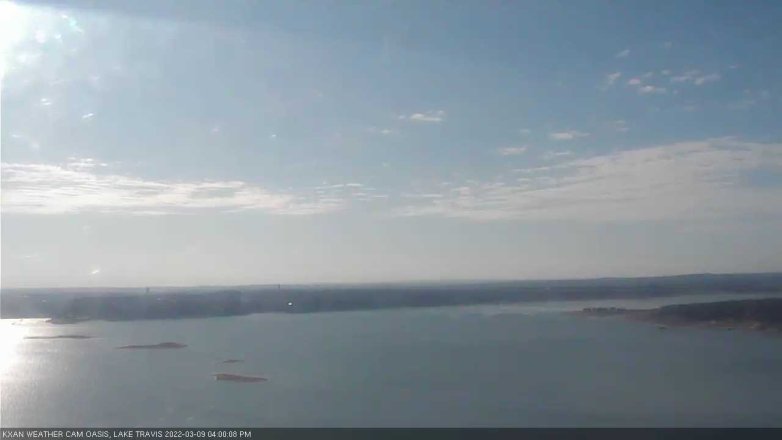 Lake Travis webcam, March 9, 2022 4:00 PM CT