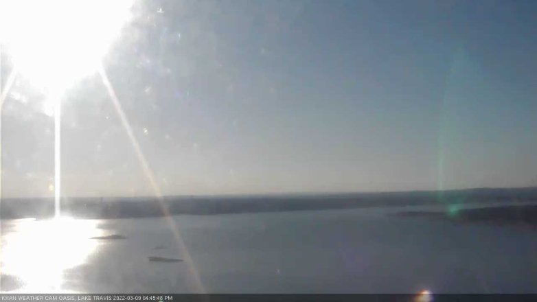 Lake Travis webcam, March 9, 2022 4:45 PM CT