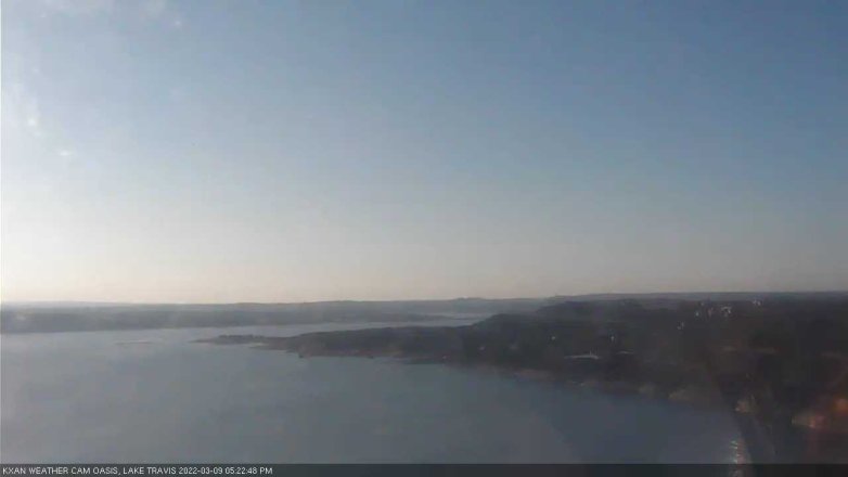 Lake Travis webcam, March 9, 2022 5:25 PM CT