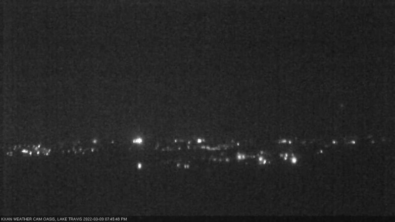 Lake Travis webcam, March 9, 2022 7:45 PM CT