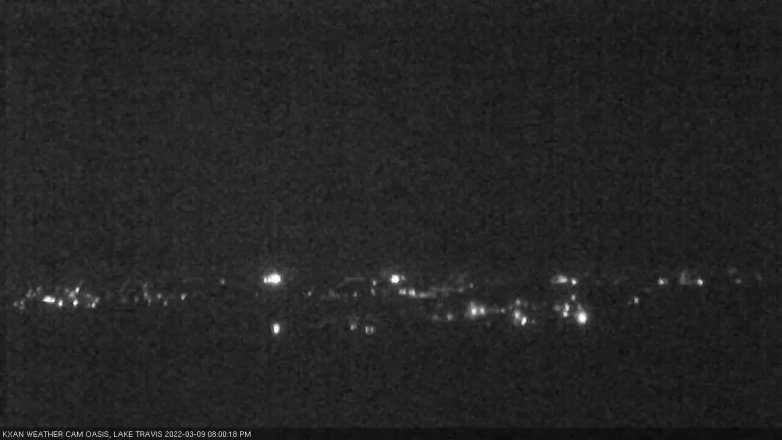 Lake Travis webcam, March 9, 2022 8:00 PM CT