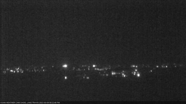 Lake Travis webcam, March 9, 2022 8:25 PM CT