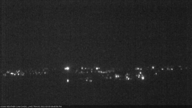 Lake Travis webcam, March 9, 2022 8:45 PM CT