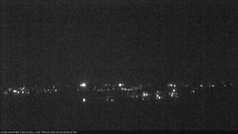 Lake Travis webcam, March 9, 2022 9:00 PM CT