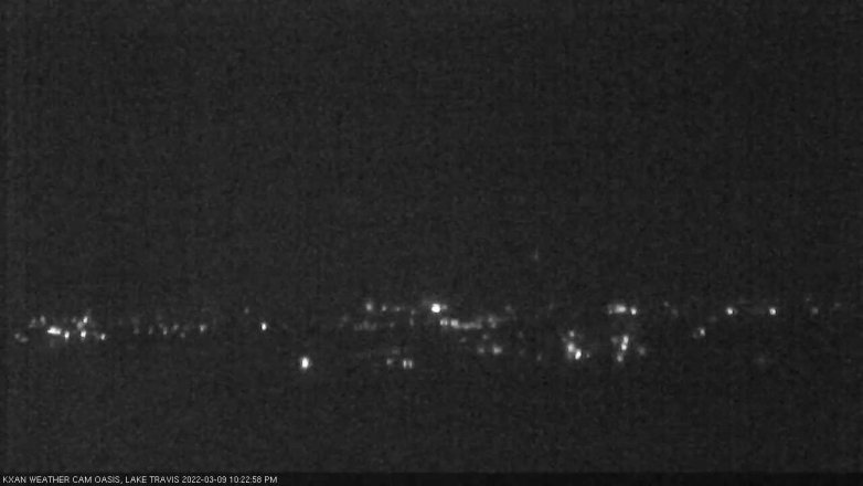 Lake Travis webcam, March 9, 2022 10:25 PM CT