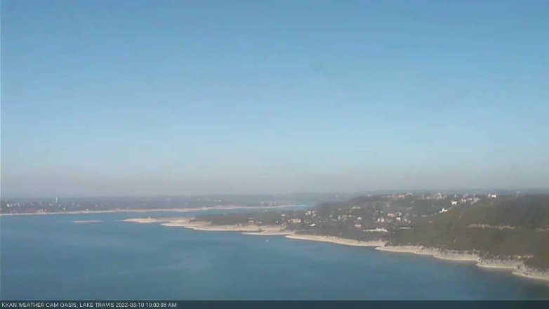 Lake Travis webcam, March 10, 2022 10:00 AM CT