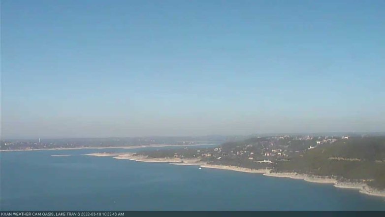 Lake Travis webcam, March 10, 2022 10:25 AM CT
