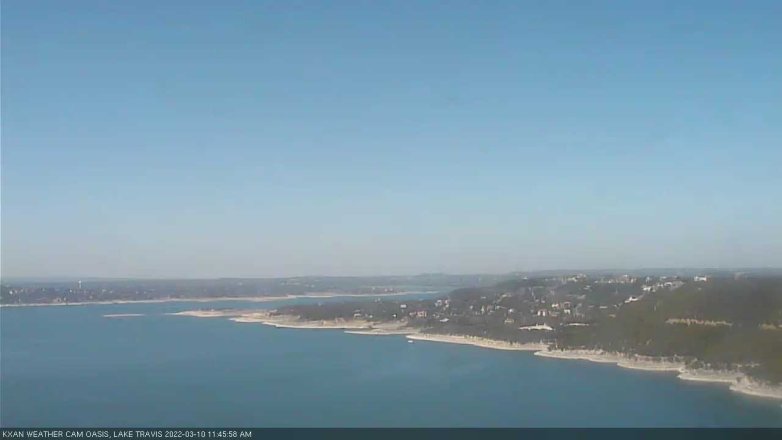 Lake Travis webcam, March 10, 2022 11:45 AM CT