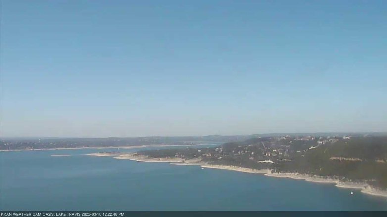 Lake Travis webcam, March 10, 2022 12:25 PM CT