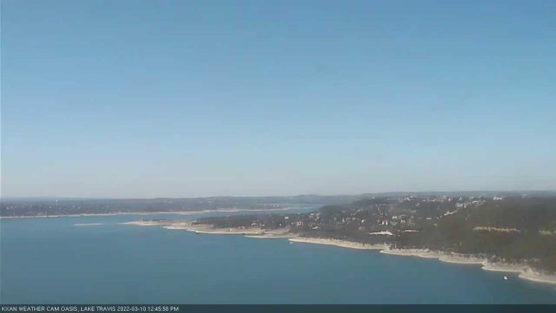 Lake Travis webcam, March 10, 2022 12:45 PM CT