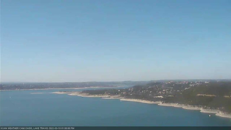 Lake Travis webcam, March 10, 2022 1:00 PM CT