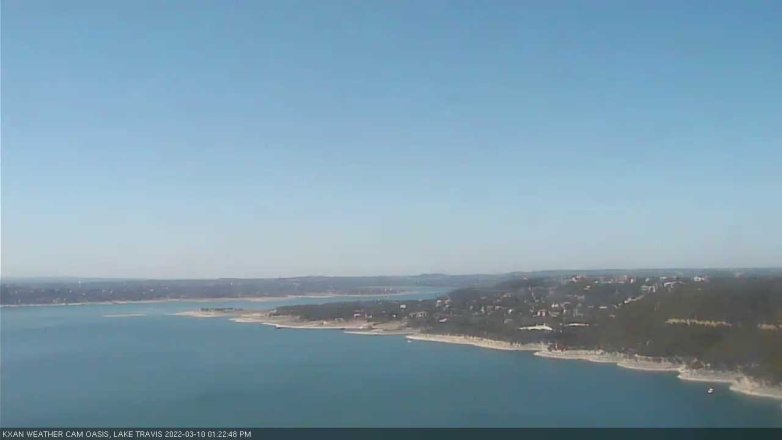 Lake Travis webcam, March 10, 2022 1:25 PM CT
