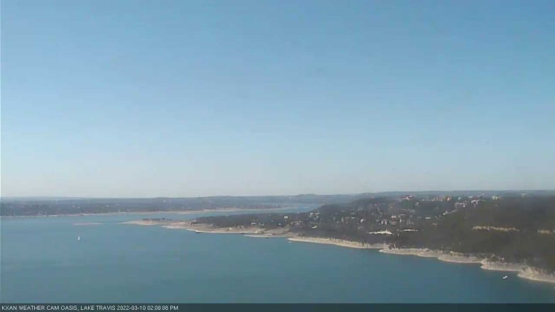 Lake Travis webcam, March 10, 2022 2:00 PM CT