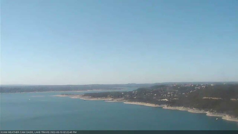Lake Travis webcam, March 10, 2022 2:25 PM CT