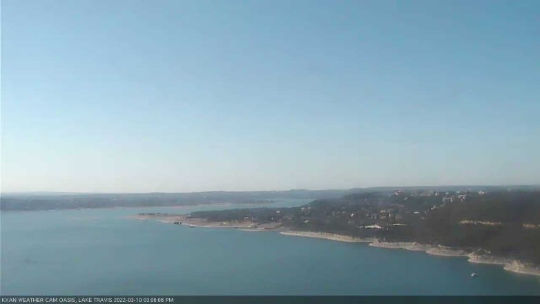 Lake Travis webcam, March 10, 2022 3:00 PM CT