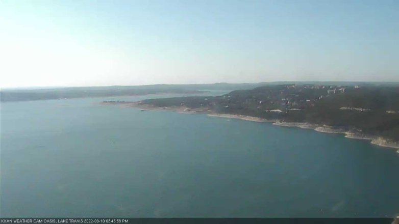 Lake Travis webcam, March 10, 2022 3:45 PM CT