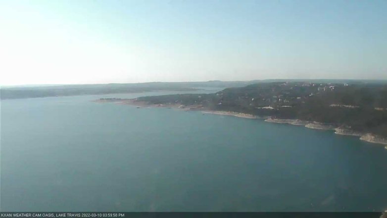 Lake Travis webcam, March 10, 2022 4:00 PM CT