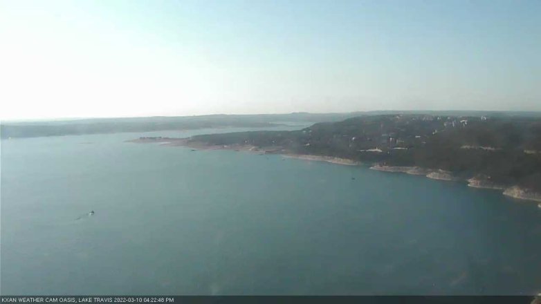 Lake Travis webcam, March 10, 2022 4:25 PM CT
