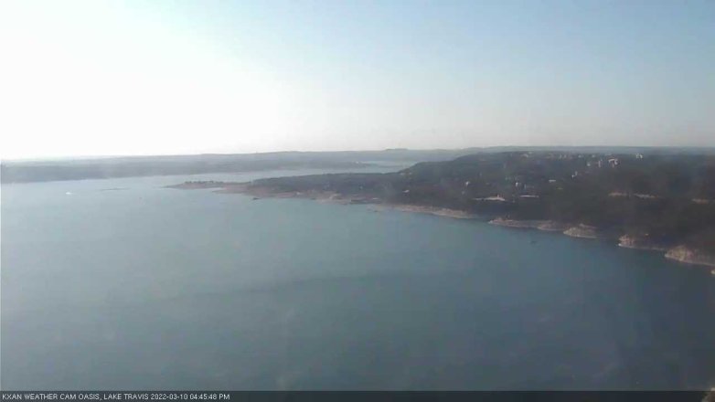 Lake Travis webcam, March 10, 2022 4:45 PM CT