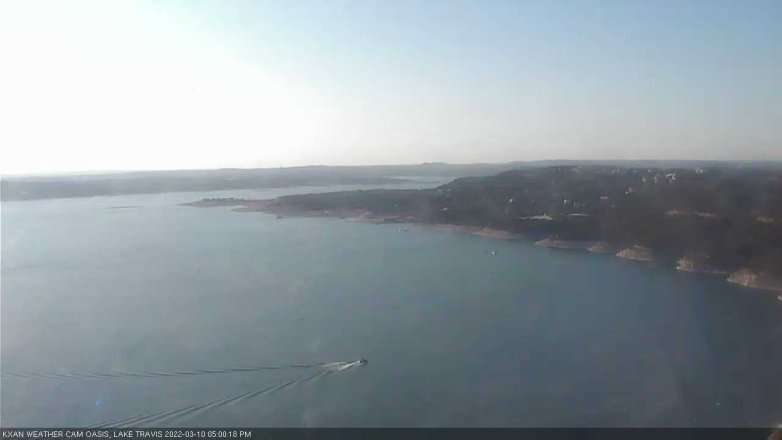 Lake Travis webcam, March 10, 2022 5:00 PM CT