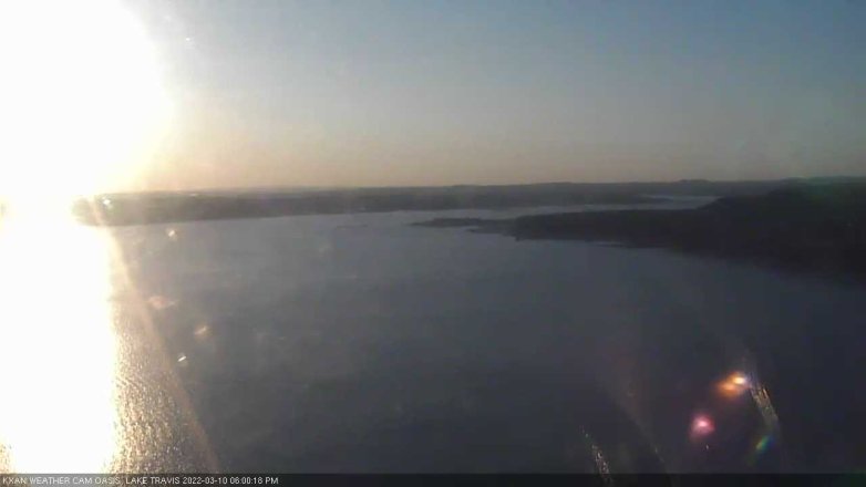 Lake Travis webcam, March 10, 2022 6:00 PM CT