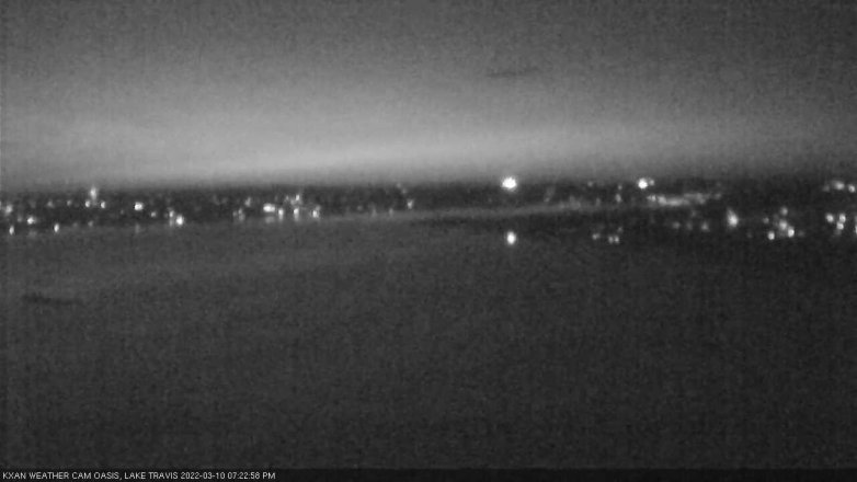 Lake Travis webcam, March 10, 2022 7:25 PM CT