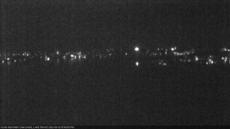 Lake Travis webcam, March 10, 2022 7:45 PM CT