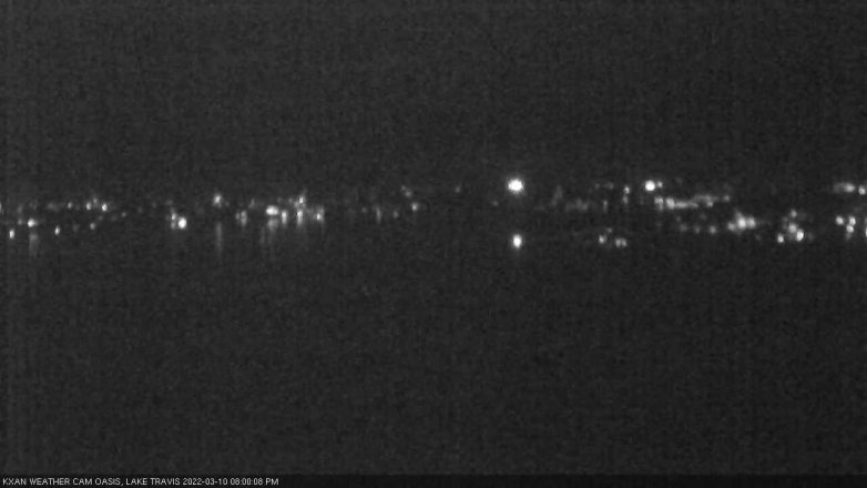 Lake Travis webcam, March 10, 2022 8:00 PM CT