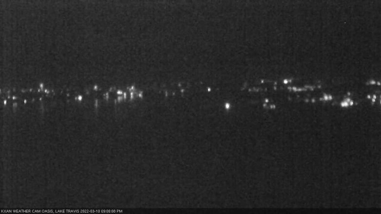 Lake Travis webcam, March 10, 2022 9:00 PM CT
