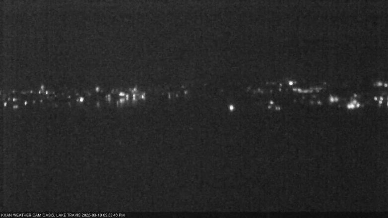 Lake Travis webcam, March 10, 2022 9:25 PM CT