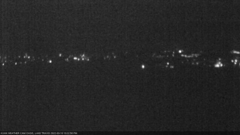 Lake Travis webcam, March 10, 2022 10:25 PM CT