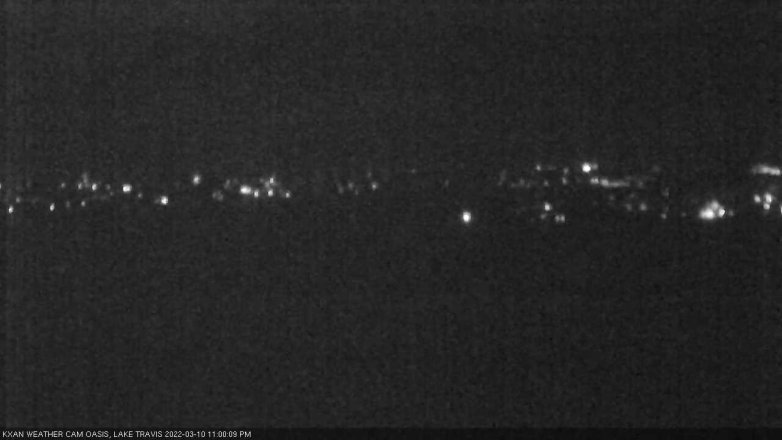 Lake Travis webcam, March 10, 2022 11:00 PM CT