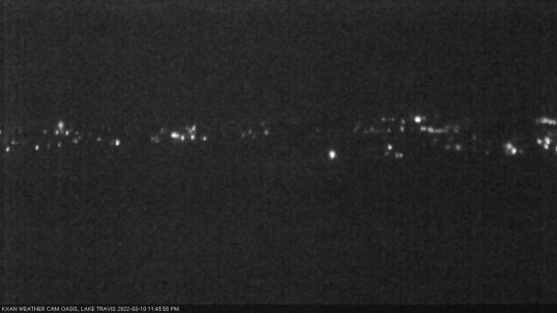 Lake Travis webcam, March 10, 2022 11:45 PM CT