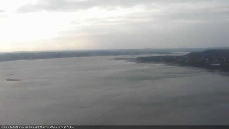 Lake Travis webcam, March 11, 2022 4:45 PM CT