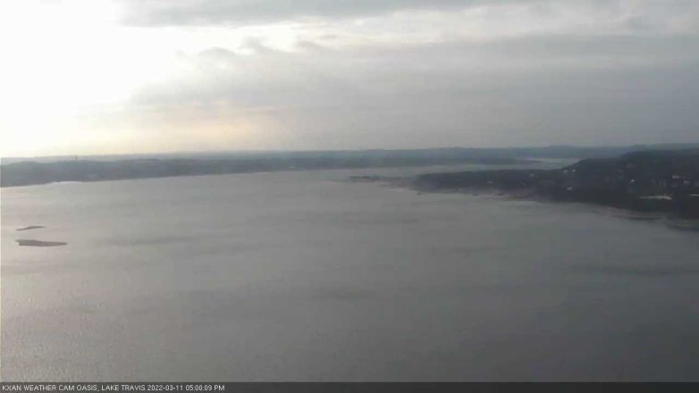 Lake Travis webcam, March 11, 2022 5:00 PM CT