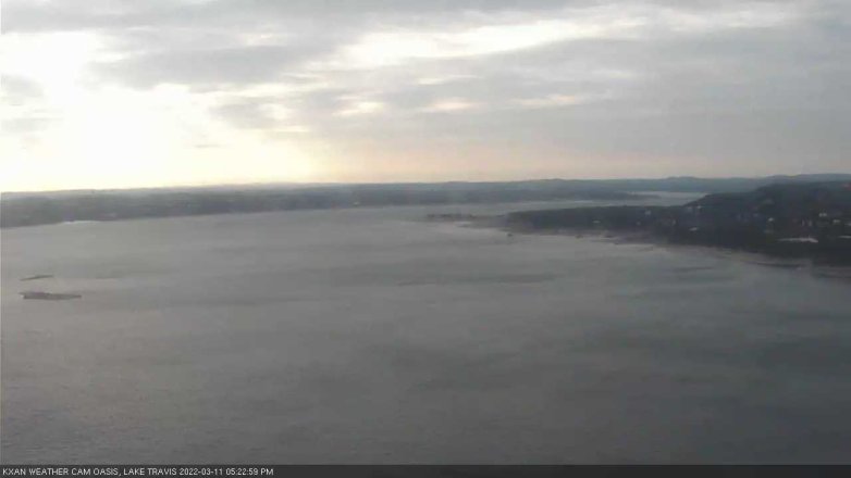 Lake Travis webcam, March 11, 2022 5:25 PM CT